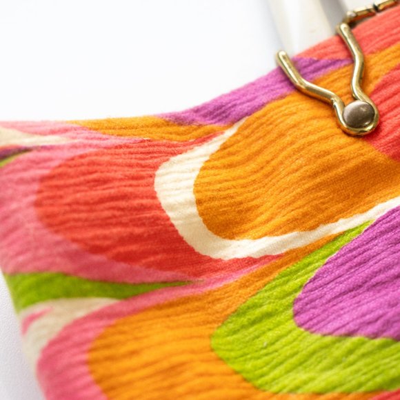 Retro Colourful 1970s Shoulder Bag | Women's Vintage Carry All Bag - Picture 2 of 9